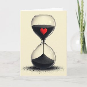 Simple Heart Time Card