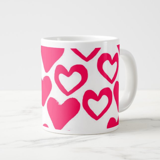 Simple Hearts 2014 Large Coffee Mug (Front Right)