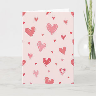 Simple Hearts Love Card