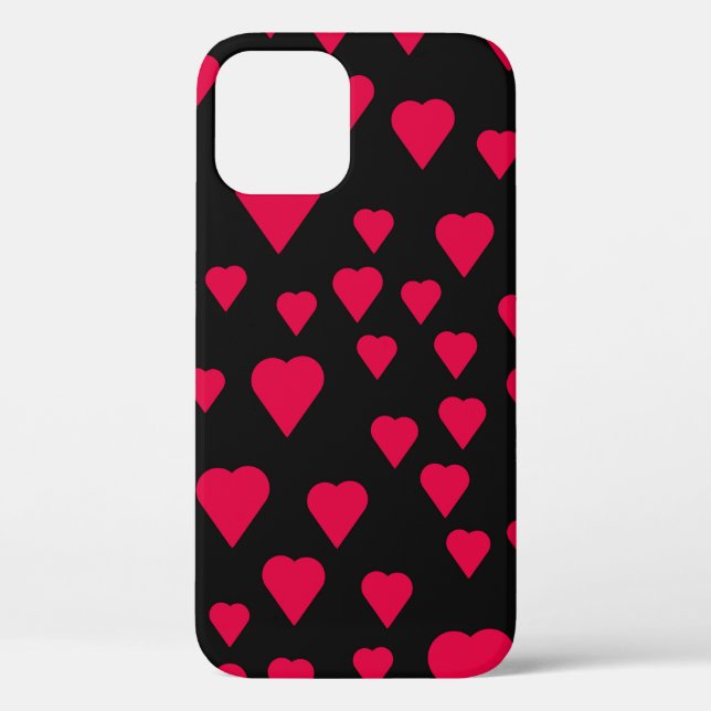 Simple hearts seamless pattern. Valentines day bac Case-Mate iPhone Case (Back)