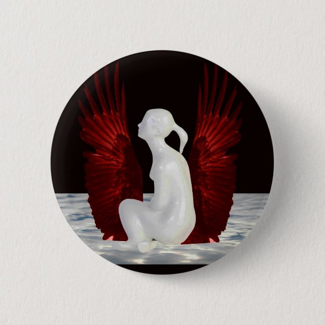 Simple Heaven 6 Cm Round Badge (Front)
