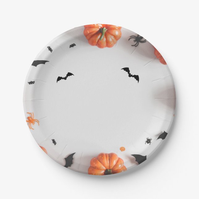 Simple Helloween  Paper Plate (Front)