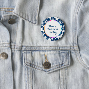 Simple Heritage Floral Celebration Button