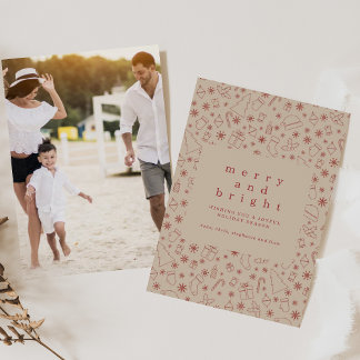 Simple Holiday Card with Photo