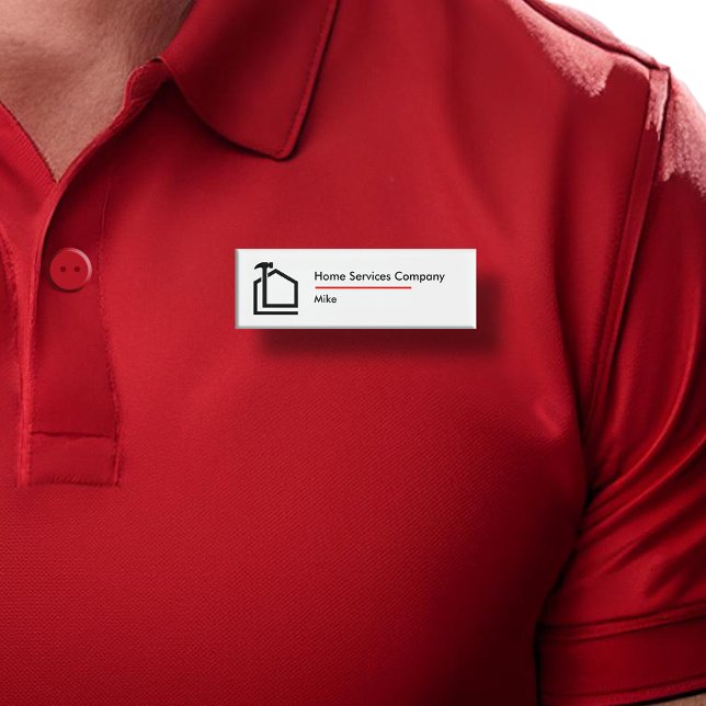 Simple Home Services Staff Name ID Badges (Creator Uploaded)
