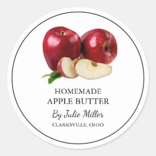 Simple Homemade Apple Butter Label