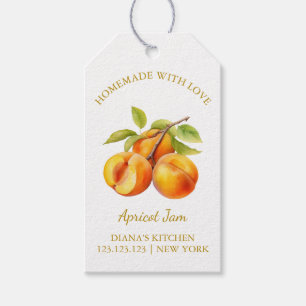 Simple Homemade Apricot Jam Hang Tag l White
