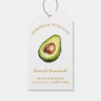 Simple Homemade Avocado GuacamoleHang Tag l White