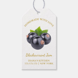 Simple Homemade Blackcurrant Jam Hang Tag l White