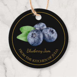 Simple Homemade Blueberry Jam Hang Tag