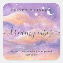 Simple Homemade Candle Sticker Labels