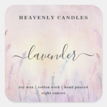 Simple Homemade Candle Sticker Labels
