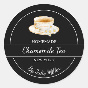 Simple Homemade Chamomile Tea Label