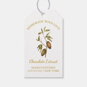 Simple Homemade Chocolate Extract Hang Tag l White