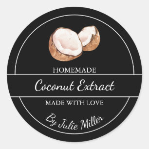 Simple Homemade Coconut Extract Label