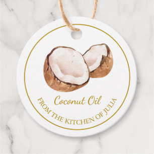 Simple Homemade Coconut Oil Hang Tag l White
