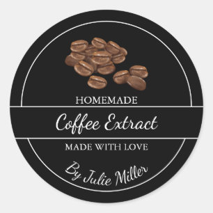 Simple Homemade Coffee Extract Label