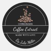 Simple Homemade Coffee Extract Label
