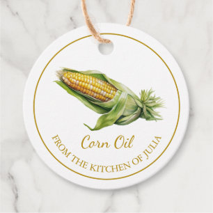 Simple Homemade Corn Oil Hang Tag l White