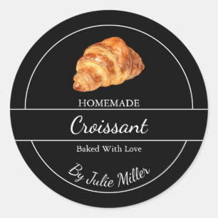 Simple Homemade Croissant Label