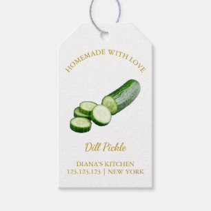 Simple Homemade Cucumber Dill Pickle Hang Tag