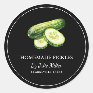 Simple Homemade Cucumber Pickles Label