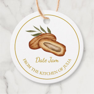 Simple Homemade Date Jam Hang Tag l White