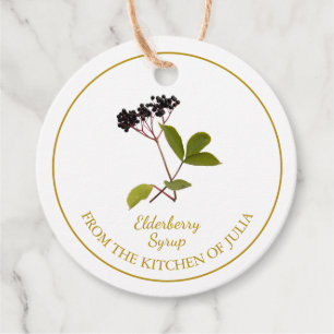 Simple Homemade Elderberry Syrup Hang Tag