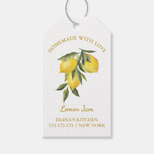 Simple Homemade Lemon Jam Hang Tag l White