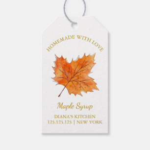 Simple Homemade Maple Syrup Hang Tag l White