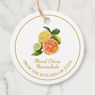 Simple Homemade Mixed Citrus Marmalade Hang Tag