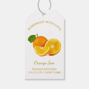 Simple Homemade Orange Jam Hang Tag l White