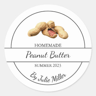 Simple Homemade Peanut Butter Label