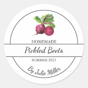 Simple Homemade Pickled Beets Label