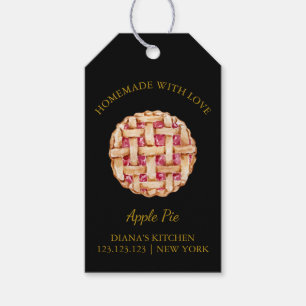 Simple Homemade Pie Hang Tag l Black