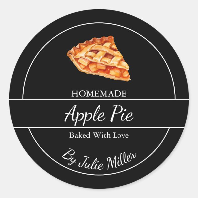 Simple Homemade Pie Label (Front)