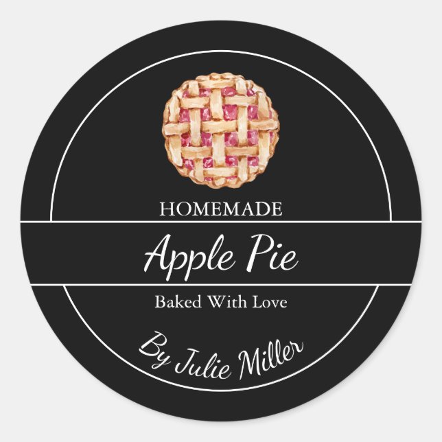Simple Homemade Pie Label (Front)