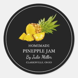 Simple Homemade Pineapple Jam Label