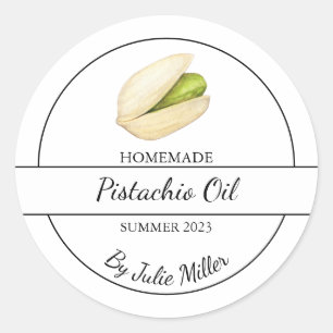 Simple Homemade Pistachio Oil Label