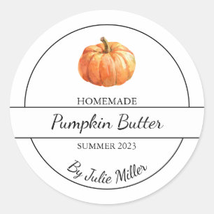 Simple Homemade Pumpkin Butter Label