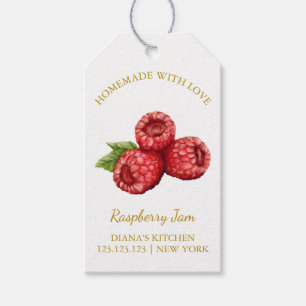 Simple Homemade Raspberry Jam Hang Tag l White
