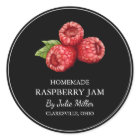 Simple Homemade Raspberry Jam Label