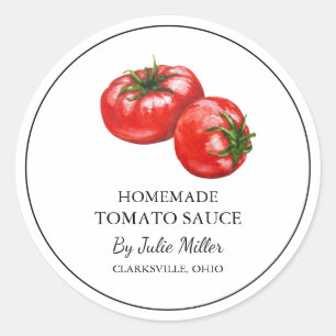Simple Homemade Tomato Sauce Label