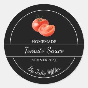 Simple Homemade Tomato Sauce Label