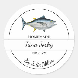 Simple Homemade Tuna Jerky Label