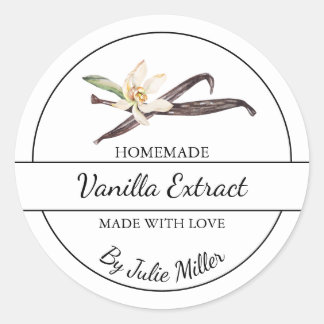 Simple Homemade Vanilla Extract Label