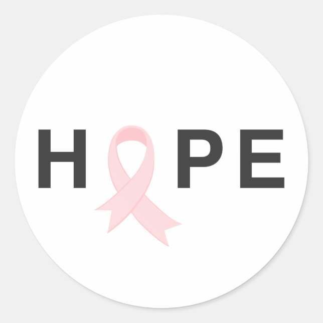 Simple Hope Breast Cancer Awareness | Sticker (Front)