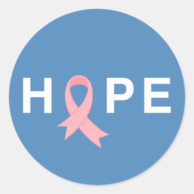 Simple Hope Breast Cancer Awareness | Sticker (Front)