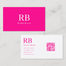 Simple Hot Pink QR code