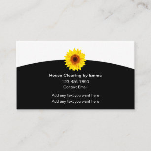 Simple House Cleaning Services Business Card